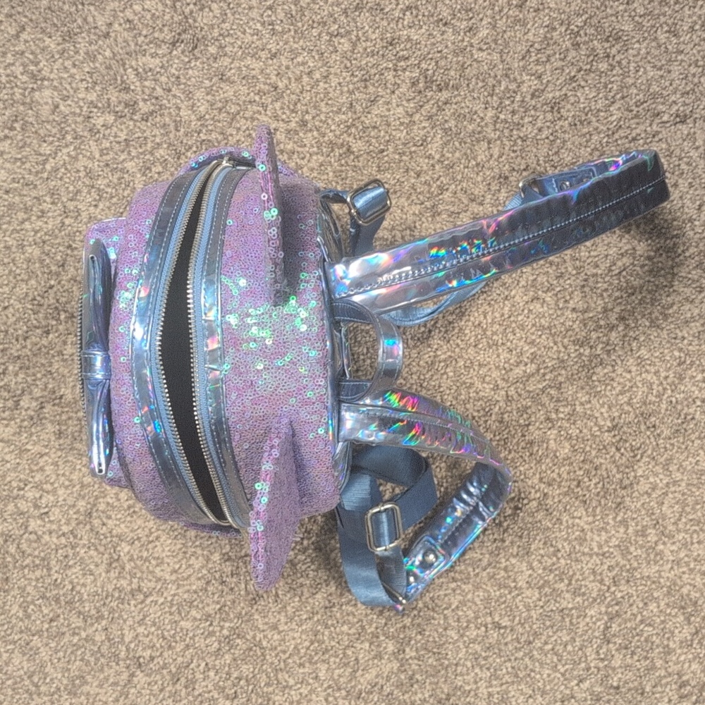 Disney Iridescent Purple Loungefly Backpack - Picture 9 of 16